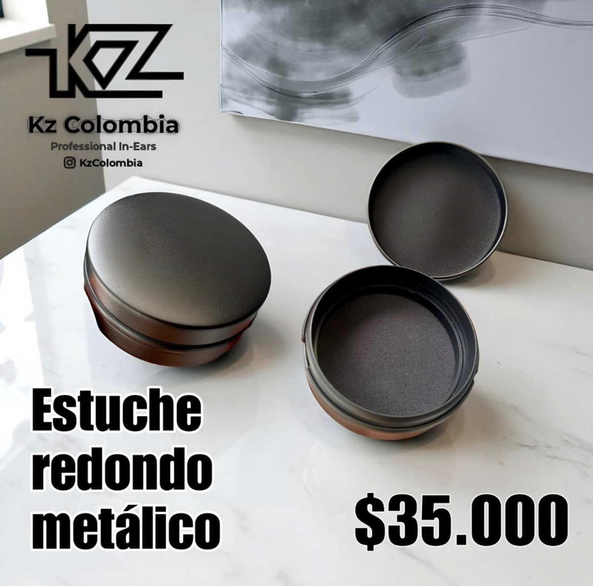 Estuche Metalico Redondo